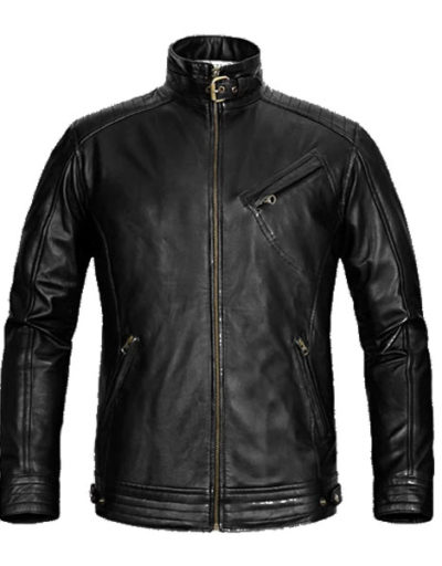 The Bourne Legacy Jeremy Renner Black Leather Jacket