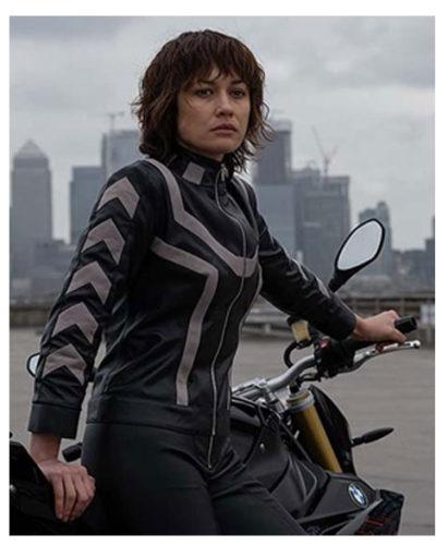 Olga Kurylenko The Courier Leather Jacket