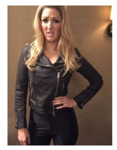 The Good Place D Arcy Carden Black Leather Jacket