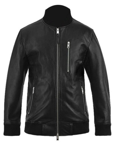 Tom Holland Black Leather Jacket
