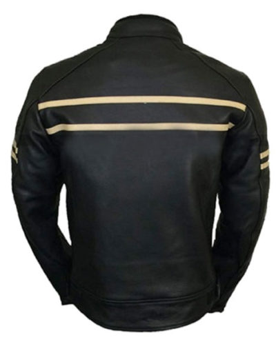 Vintage Cafe Racer Retro Cruiser Leather Jacket
