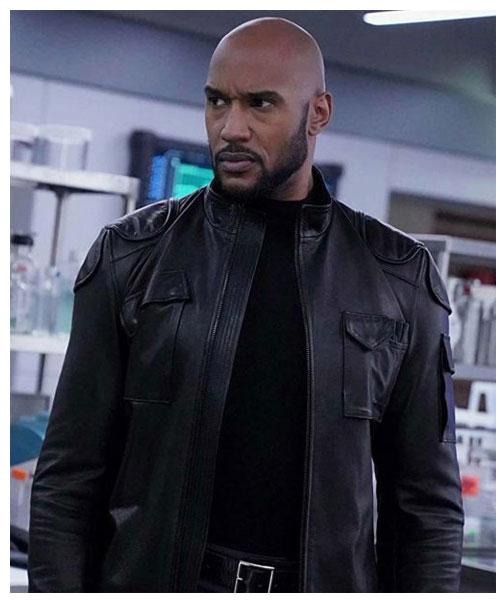 Agents of Shield Alphonso Mackenzie Black Leather Jacket