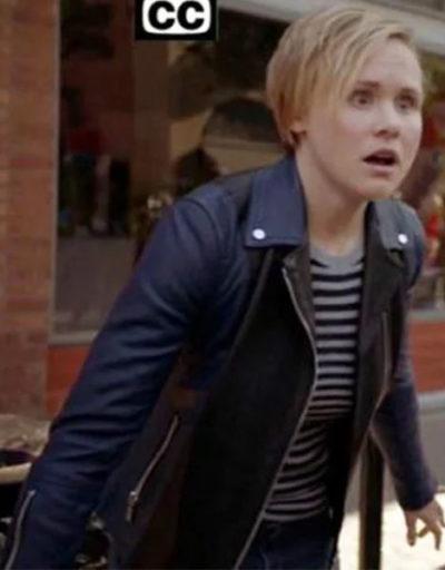 Alison Pill American Horror Story Black Leather Jacket