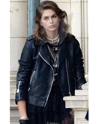 Kaia Gerber American Horror Story Leather Jacket