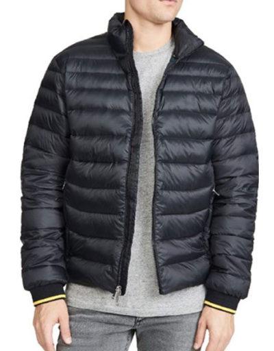 Ted Lasso Billy Harris Puffer Black Jacket