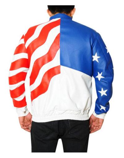 American Flag Leather Jacket