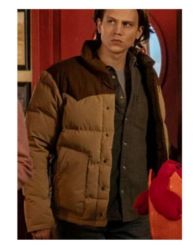Nancy Drew Alex Saxon Brown Puffer Jacket