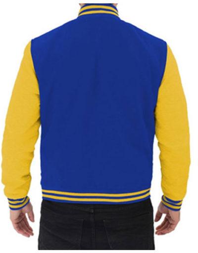 Royal Blue and Yellow Varsity Jacket