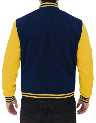 Yellow and Blue Varsity Jacket