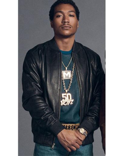 BMF Demetrius Flenory Black Leather Jacket