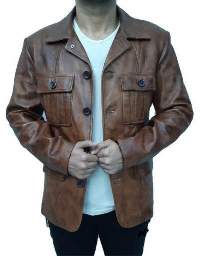 Call of Duty Black Ops Russell Adler Leather Jacket