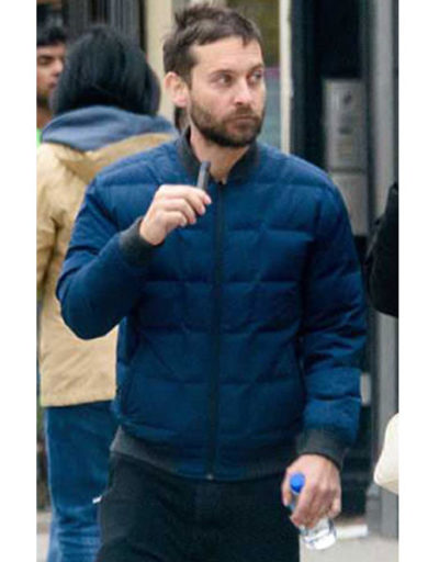 Spider Man No Way Home Tobey Maguire Blue Cotton Jacket