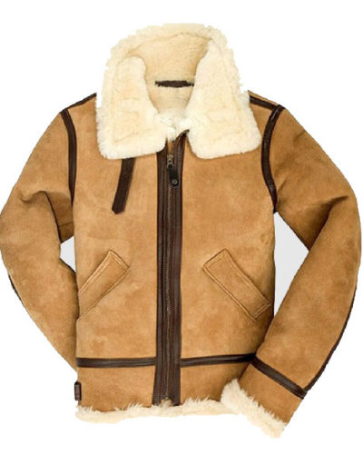 B3 Bomber Chocolate Suede Leather Jacket