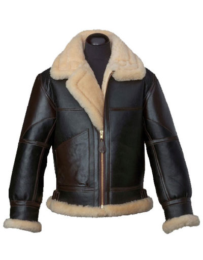 B3 Bomber Flying Black Leather Jacket