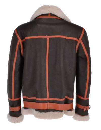 Brown Brown Orange B3 Sheepskin Flying Jacket