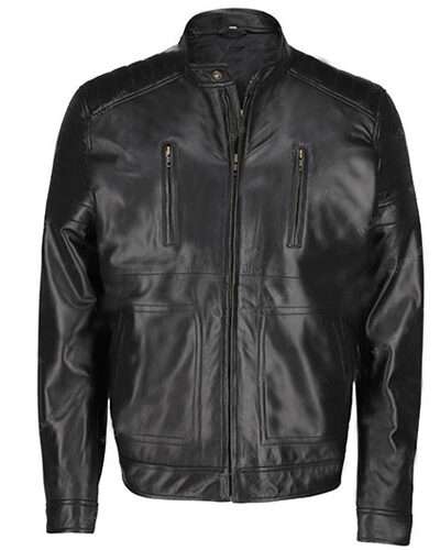 Drew Mcintyre Black WWE Leather Jacket