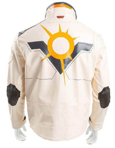 Game White Leather Jacket