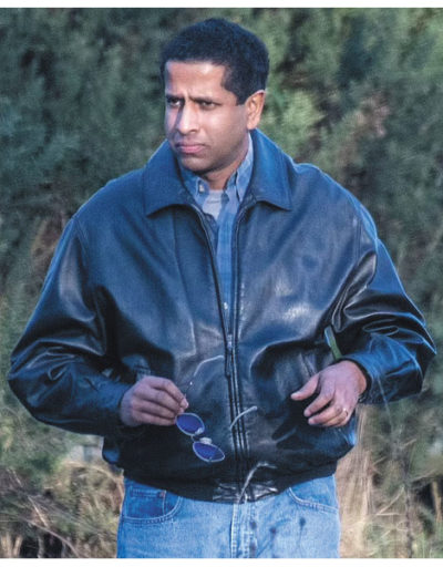 Martin Bashir The Crown Black Leather Jacket