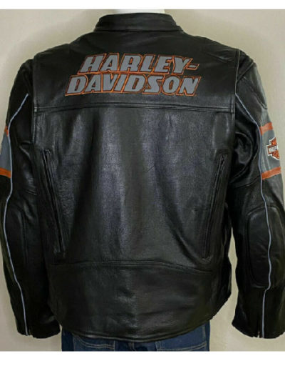 Harley Davidson Screamin Eagle Black Leather Jacket