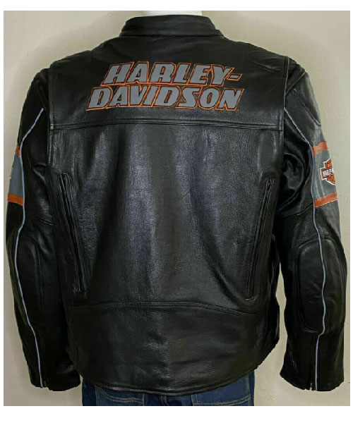 Harley Davidson Screamin Eagle Black Leather Jacket