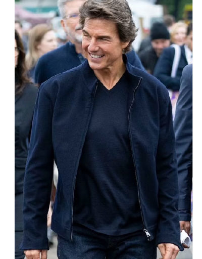 Tom Cruise Platinum Jubilee Blue Wool Jacket