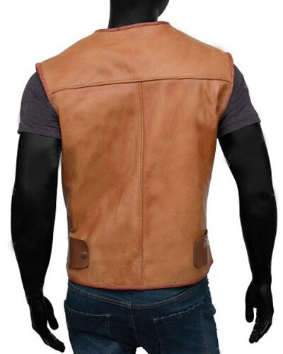Crocodile Dundee Paul Hogan Leather Vest