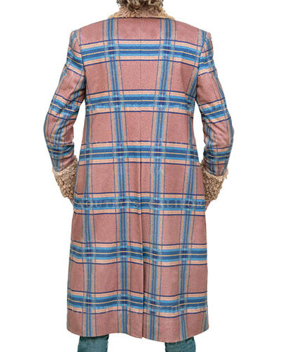 Jingle Jangle Forest Whitaker Plaid Shearling Trench Coat