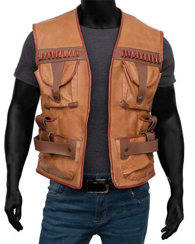 Paul Hogan Crocodile Dundee Leather Vest