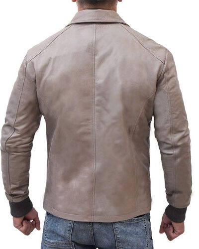 Ryan Reynolds Brown Biker Leather Jacket