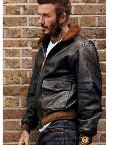 David Beckham James Dean leather Jacket