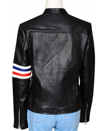 Future Man Tiger Black Leather Jacket