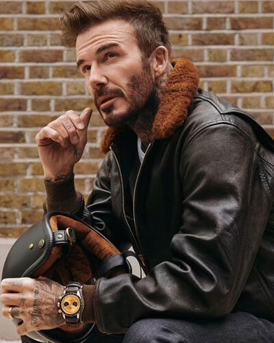 James Dean David Beckham Leather Jacket