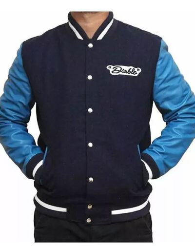 El Diablo Suicide Squad Blue Varsity Jacket