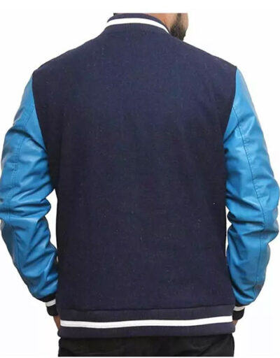 Suicide Squad El Diablo Blue Varsity Jacket
