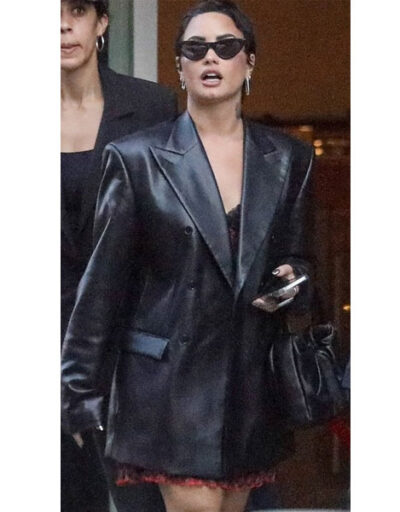 Demi Lovato Beverly Hills leather jacket