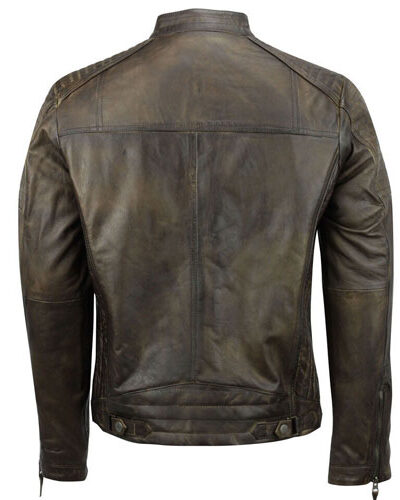 Fitted Retro Biker Vintage Urban Zip Casual Jacket