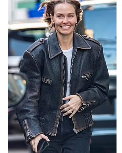 Lara Worthington Savile Row London Leather Jacket