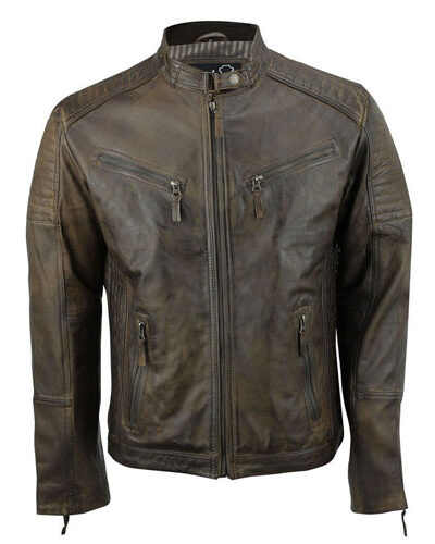 Retro Vintage Urban Zip Casual Leather Jacket