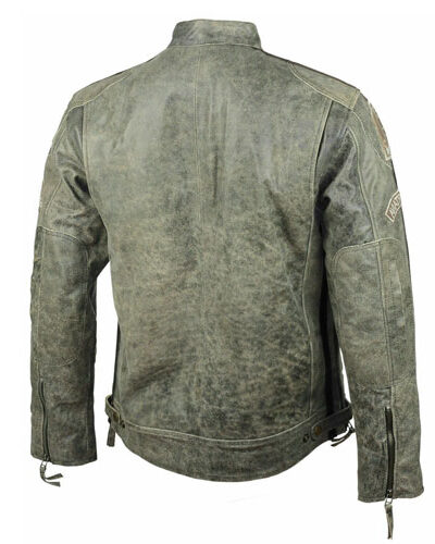 Vintage Desert Biker Leather Jacket