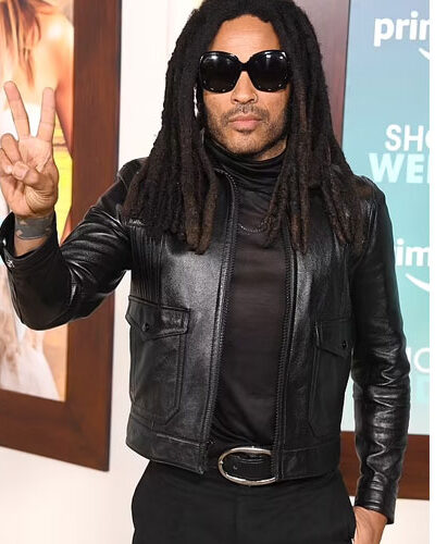Lenny Kravitz Shotgun Wedding Premiere Leather Jacket