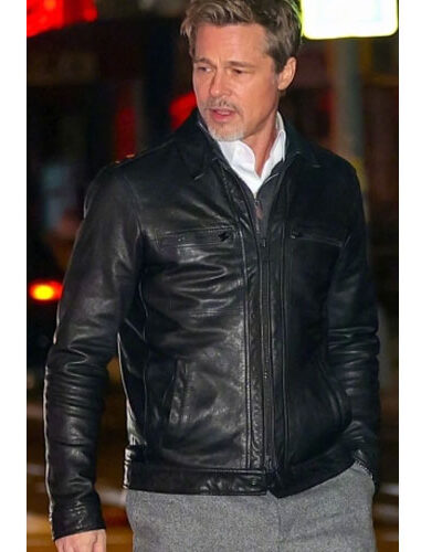 Wolves Brad Pitt Leather Jacket