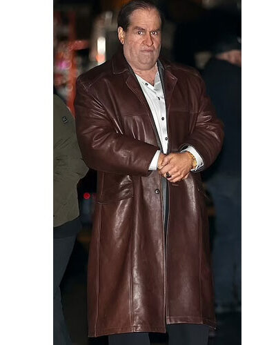 Colin Farrell The Penguin Dark Brown Leather jacket