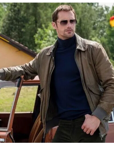 Infinity Pool 2023 Alexander Skarsgard Leather Jacket
