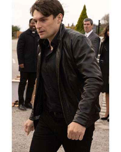 Mackenzie Boyd Wedding Day 2023 Leather Jacket