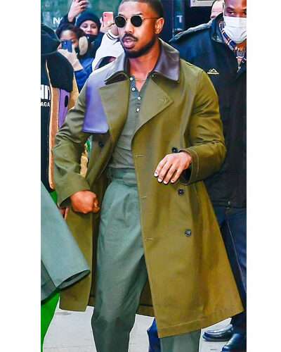 Michael B Jordan ABC studios Trench Cotton Coat