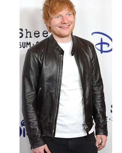 Ed Sheeran Disney Premiere 2023 leather Jacket