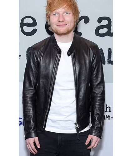 Ed Sheeran Disney Premiere leather Jacket