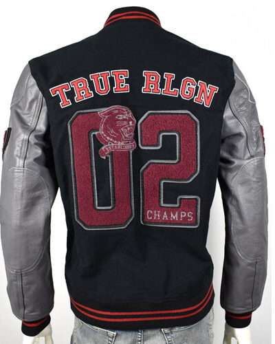 True Religion Collegiate Logo Patch Varsity Jacket