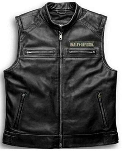 Harley Davidson Biker Motorbike Leather Vest