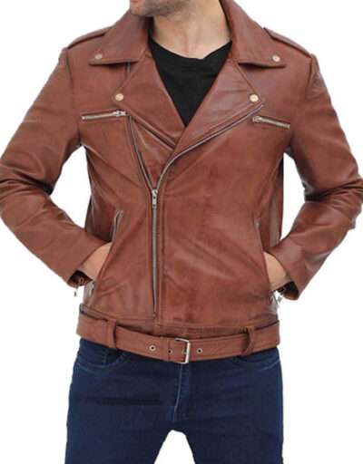 Distressed Vintage Leather Jacket